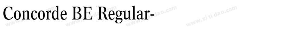 Concorde BE Regular字体转换